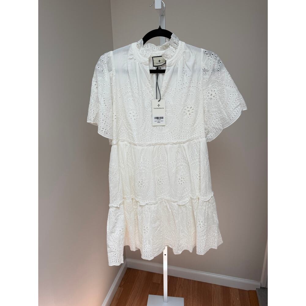 NEW Tuckernuck White Eyelet Crawford Dress Size XXS - Picture 4 of 8